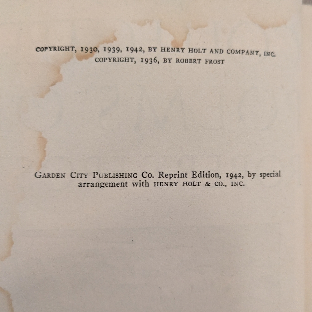 Vintage Collected Poems Of Robert Frost (1942) - Picture 2 of 4